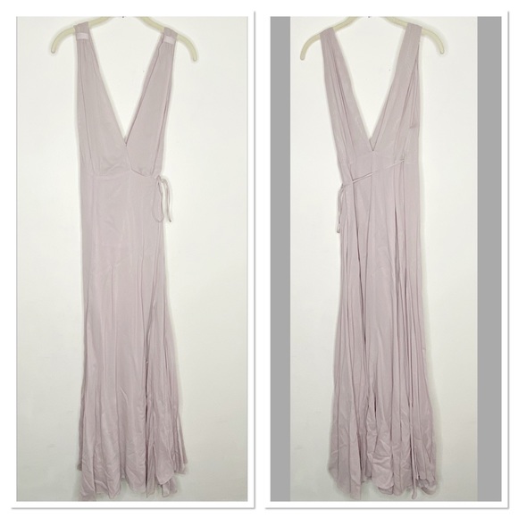 Reformation Dresses Reformation Lavender Wrap Bridesmaid Dress Poshmark